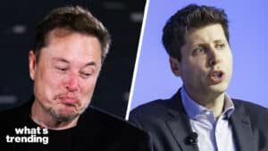 LEFT: US tech entrepreneur Elon Musk, owner of Tesla, SpaceX and X, reacts as he attends a conversation event with British Prime Minister Rishi Sunak (unseen) in central London, Britain, 02 November 2023. RIGHT: Sam Altman, the CEO, of OpenAI speaks during an event at the APEC CEO Summit during the annual Asia-Pacific Economic Cooperation conference at the Moscone West Convention Center in San Francisco, California, USA, 16 November 2023.