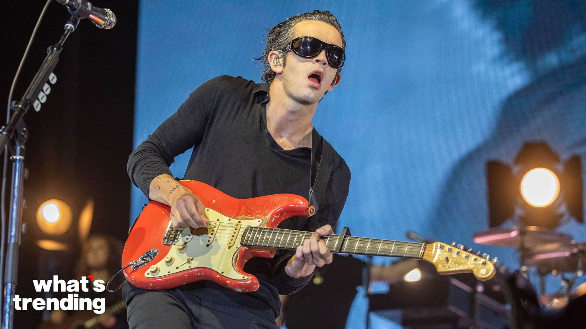 The 1975 - Matty Healy performs in Las Vegas, Nevada.