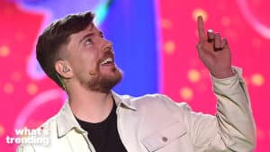 MrBeast attends the Nickelodeon Kids' Choice Awards in Los Angeles.