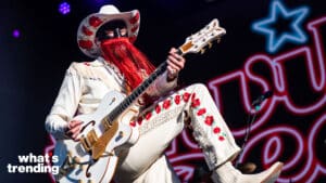 Orville Peck takes the stage at the Palomino Festival in California.