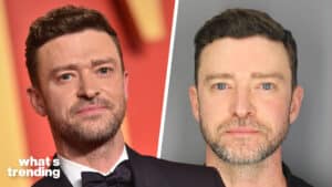 LEFT: Justin Timberlake arrives at the Vanity Fair Oscar Party. RIGHT: The Sag Harbor Police Department reported that on June 18, 2024, at 12:37 AM, Justin R. Timberlake, age 43, of Tennessee, was observed operating a 2025 BMW southbound on Madison Street, failing to stop at a duly posted stop sign and failing to maintain his lane of travel.