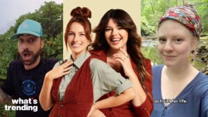 FROM LEFT TO RIGHT: Creators Trash Caulin, The Sorry Girls, and The Garbage Queen educate followers on sustainability and living eco-consciously.