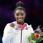 Simone Biles (USA) - Artistic Gymnastics : The 2023 Artistic Gymnastics World Championships, Women's Apparatu Vault Award ceremony at Sportpaleis Antwerpen in Antwerp, Belgium.