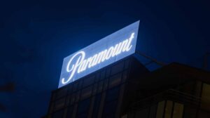 Paramount logo is seen in Warsaw, Poland on February 24, 2024.