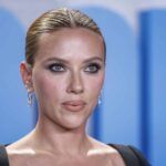 Scarlett Johansson poses for photographers upon arrival to the premiere of the film 'Fly me to the Moon', in Madrid, Spain, 11 July 2024.