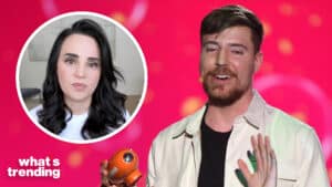LEFT: YouTuber Rosanna Pansino shares 'Beast Games' allegations on TikTok. (Picture by: @rosannapansino via TikTok) RIGHT: MrBeast at the Nickelodeon Kid's Choice Awards (Picture by: Frank Micelotta/Picturegroup / Shutterstock)