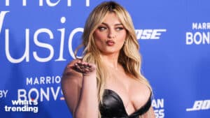 Bebe Rexha arrives at the 2024 Billboard Women In Music held at the YouTube Theater at SoFi Stadium on March 6, 2024 in Inglewood, Los Angeles, California, United States.