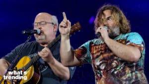 TENACIOUS D and Jack Black performs on the world stage (main stage) on the second night of rock in Rio.
