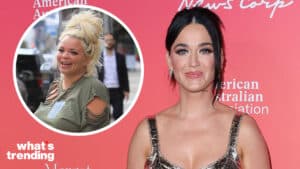 LEFT: Influencer Trisha Paytas enjoying a day out and about. RIGHT: Katy Perry arrives at the G'Day USA Arts Gala in Los Angeles.