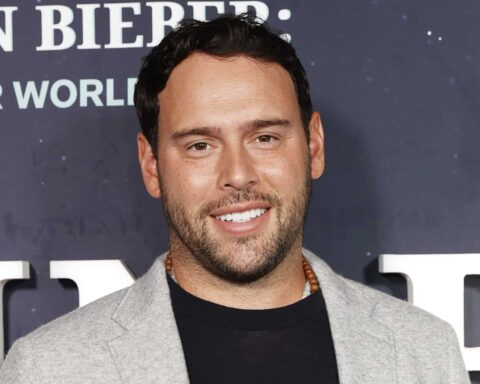 Scooter Braun arrives on the red carpet at the NY special screening event for Amazon Prime's upcoming doc