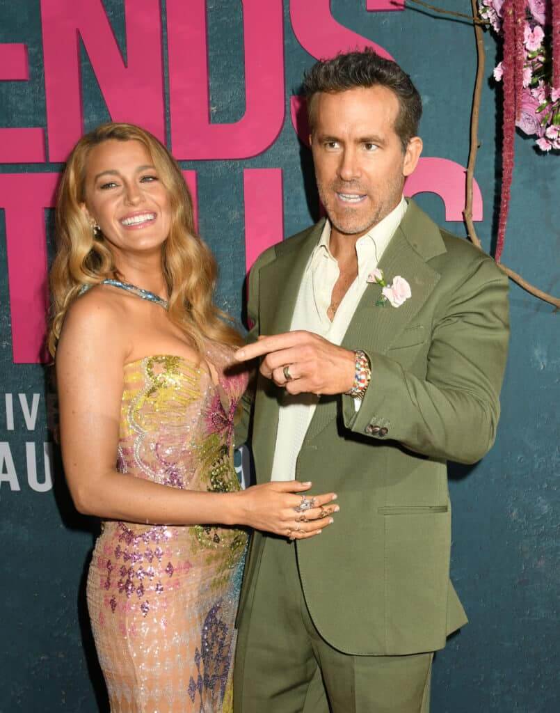 Blake Lively and Ryan Reynolds at New York World Premiere of "IT ENDS WITH US" held at the AMC Lincoln Square Theaters in New York, NY - 06 August 2024