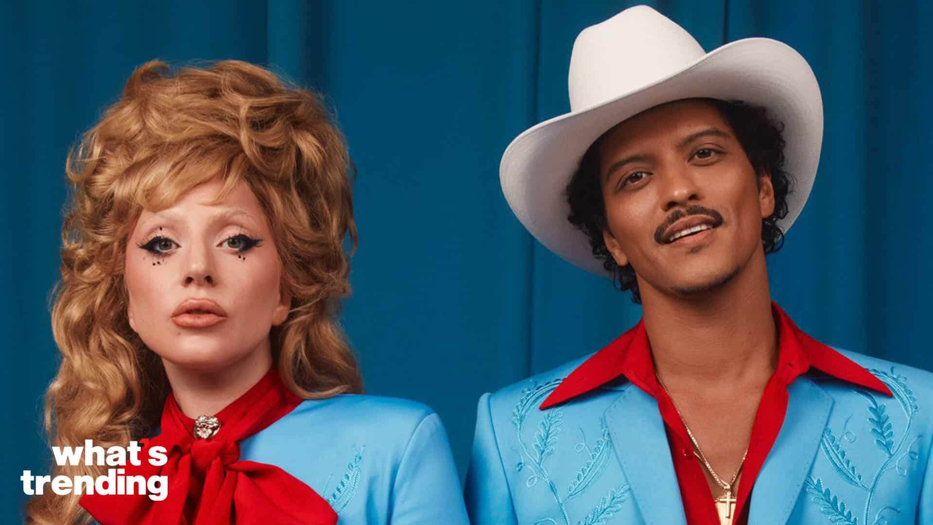Lady Gaga and Bruno Mars pose in a promotional photo for their new single 'Die With A Smile'. (Picture by: @ladygaga / @brunomars via Instagram)