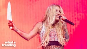 Kesha performs at Day 1 of the Lollapalooza music festival in Chicago.