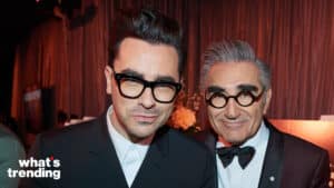 Daniel Levy and Eugene Levy at the 26th Annual SAG Awards® held Sunday, January 19, 2020 at the Shrine Auditorium.