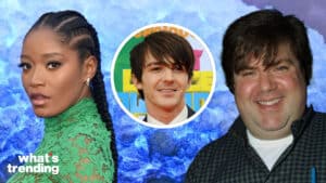 LEFT: Keke Palmer attends the 'Nope' premiere in Los Angeles (Picture by: Nils Jorgensen / Shutterstock) CENTER: Actor Drake Bell arrives at the 24th annual Nickelodeon Kids Choice Awards in Los Angeles on April 2, 2011. (Picture by: Jim Ruymen/UPI / Shutterstock) RIGHT: Dan Schneider attends the 'Big Fat Liar' screening. (Picture by: BEI / Shutterstock)