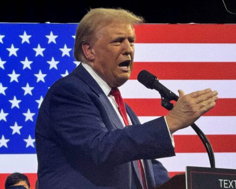 Donald Trump appeared highly animated as he addressed the crowd at his first rally in Tucson, Arizona following the presidential debate against Kamala Harris. The former president kept the audience engaged, cracking jokes and maintaining a lively atmosphere throughout the event.