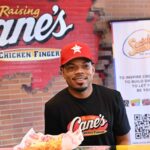 Chance the Rapper in Chicago at Raising Cane’s during an appearance to support his nonprofit, SocialWorks, September 12, 2024.