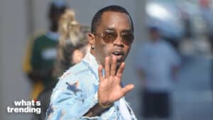 P Diddy is seen arriving at 'The Jimmy Kimmel' show in Los Angeles, CA.