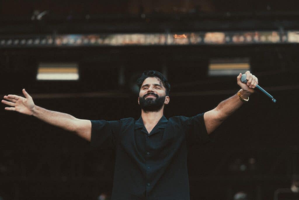 R3hab performs a daytime set Worlds Away music Festival at the Monterey County Fairgrounds.