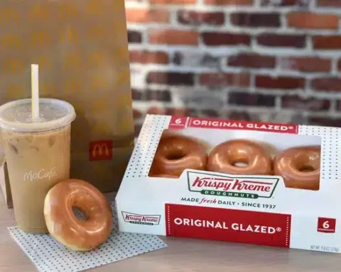 Krispy Kreme donuts with McDonald's.