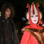 Megan Fox and Machine Gun Kelly wear Star wars themed outfits as they attend a Halloween party at Chateau Marmont in LA.