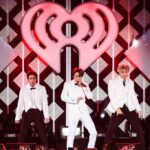 J-Hope (Jung Ho-seok), Jimin (Park Ji-min), Jin (Kim Seok-jin), Jungkook (Jeon Jung-kook), RM (Kim Nam-joon), Suga (Min Yoon-gi), V (Kim Tae-hyung) of BTS perform at 102.7 KIIS FM's Jingle Ball 2019 held at The Forum on December 6, 2019 in Inglewood, Los Angeles, California, United States.