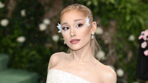 Ariana Grande attends the 2024 Costume Institute Benefit for "Sleeping Beauties: Reawakening Fashion" at The Metropolitan Museum of Art on May 06, 2024 in New York City, USA.