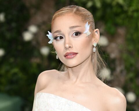 Ariana Grande attends the 2024 Costume Institute Benefit for "Sleeping Beauties: Reawakening Fashion" at The Metropolitan Museum of Art on May 06, 2024 in New York City, USA.