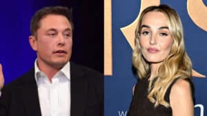 Chloe Fineman and Elon Musk