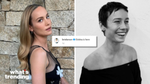 Brie Larson debuts a bold pixie cut for her role in 'Elektra.'