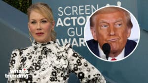 Christina Applegate and Donald Trump