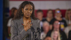 November 2, 2024, Norristown, Pennsylvania, United States: Former First Lady Of The United States, MICHELLE OBAMA, campaigns for Vice President Kamala Harris and Tim Walz in Norristown PA