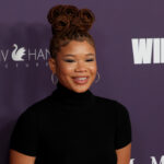 Storm Reid arrives for the Women in Film Honors at The Beverly Hilton on Thursday, October 24, 2024.