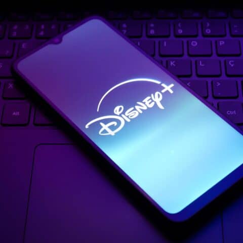 The Disney Plus logo appears on the screen of a smartphone in Reno, United States, on December 15, 2024.