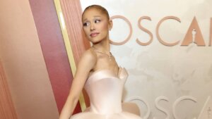 Ariana Grande attends the 97th Oscars Arrivals on March 02, 2025 in Los Angeles, CA.