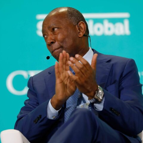 Sylvester Turner, Mayor of Houston, spoke during a panel on the final day of CERAWeek in Houston, Texas on March 10, 2023.