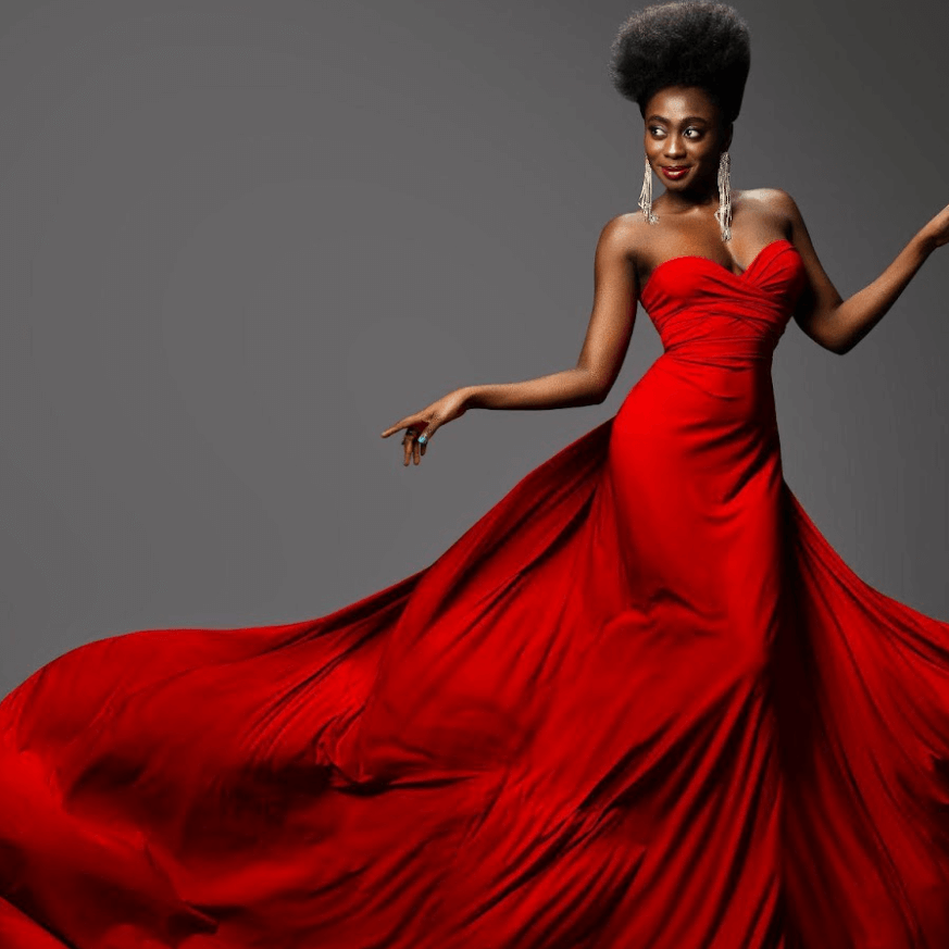 white christmas dresses Uma Dress – Dress the Population main image 1