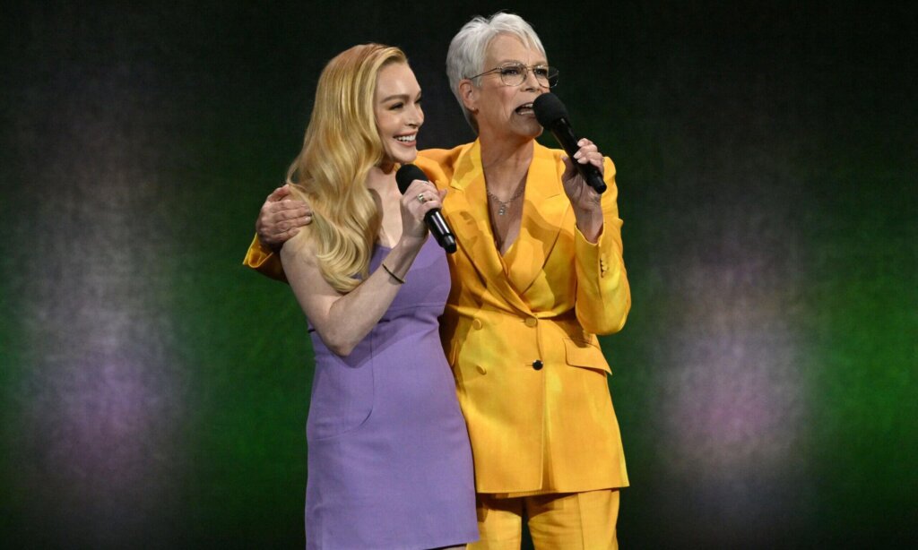 Lindsay Lohan and Jamie Lee Curtis