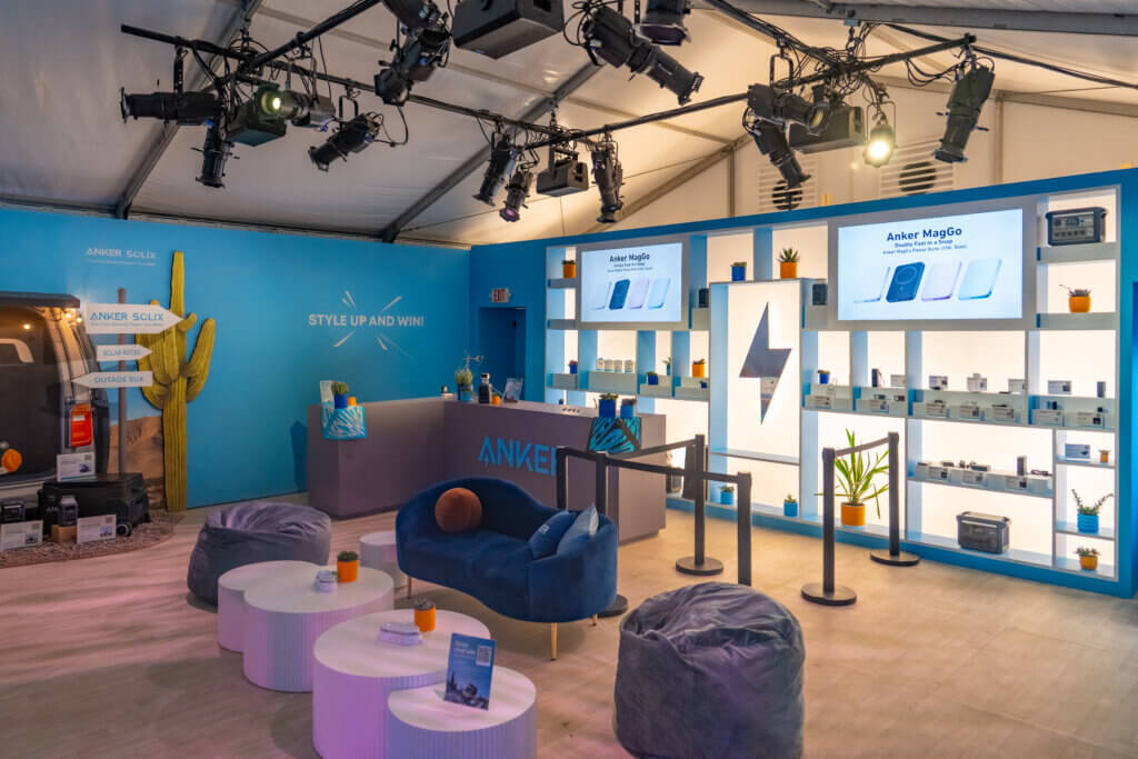 Anker at Coachella. Photo: Anker