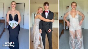 Influencer Lauren Cameron Glass is going viral—and sparking intense debate—after posting a TikTok of herself getting ready to attend her teenage son’s prom and after-party.