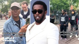 A viral TikTok claims people were paid to protest outside Sean “Diddy” Combs’ courthouse trial, as he faces federal sex trafficking and racketeering charges.