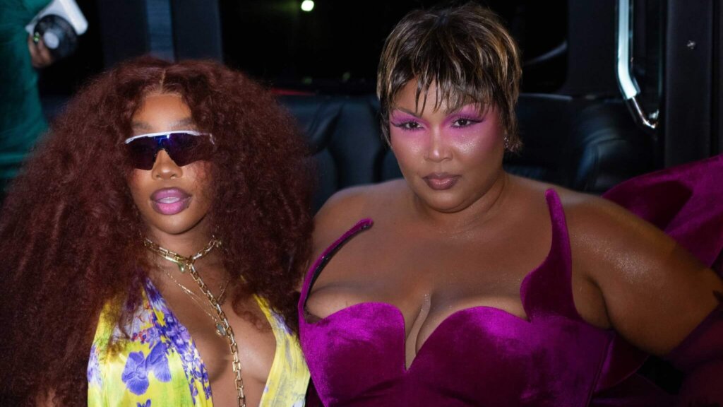 Lizzo & SZA spotted arriving to met gala after party this morning.