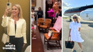 White House Press Secretary Karoline Leavitt faces backlash after staff celebrated her 28th birthday with gifts, including a bright orange Louis Vuitton shopping bag.