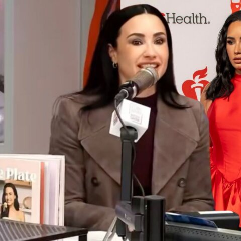 Demi Lovato blames "the suits" for her viral heart attack blunder while teasing Camp Rock 3 and a new cookbook.