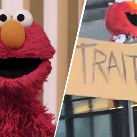 A completely harmless tweet during the NBA Finals left America's favorite red puppet facing an absolute existential crisis.