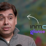 Man speaking in podcast with logos for InMobi and Glance AI and "The AI Download with Shira Lazar" text in background
