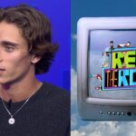 TikTok star Khaby Lame speaking with TikTok logo background next to a TV screen showing "Read The Room" logo.