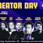 Prem Akkaraju, David Bianchi, Dorothy Pang, Ana Kley, Nik Kleverov, Jesse Wellens, Simone Ferretti, Maverick Maltin, Bernie Su at AI Creator Day event banner