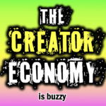 The Creator Economy is buzzy with ESHAP and what's trending logos on a gradient background